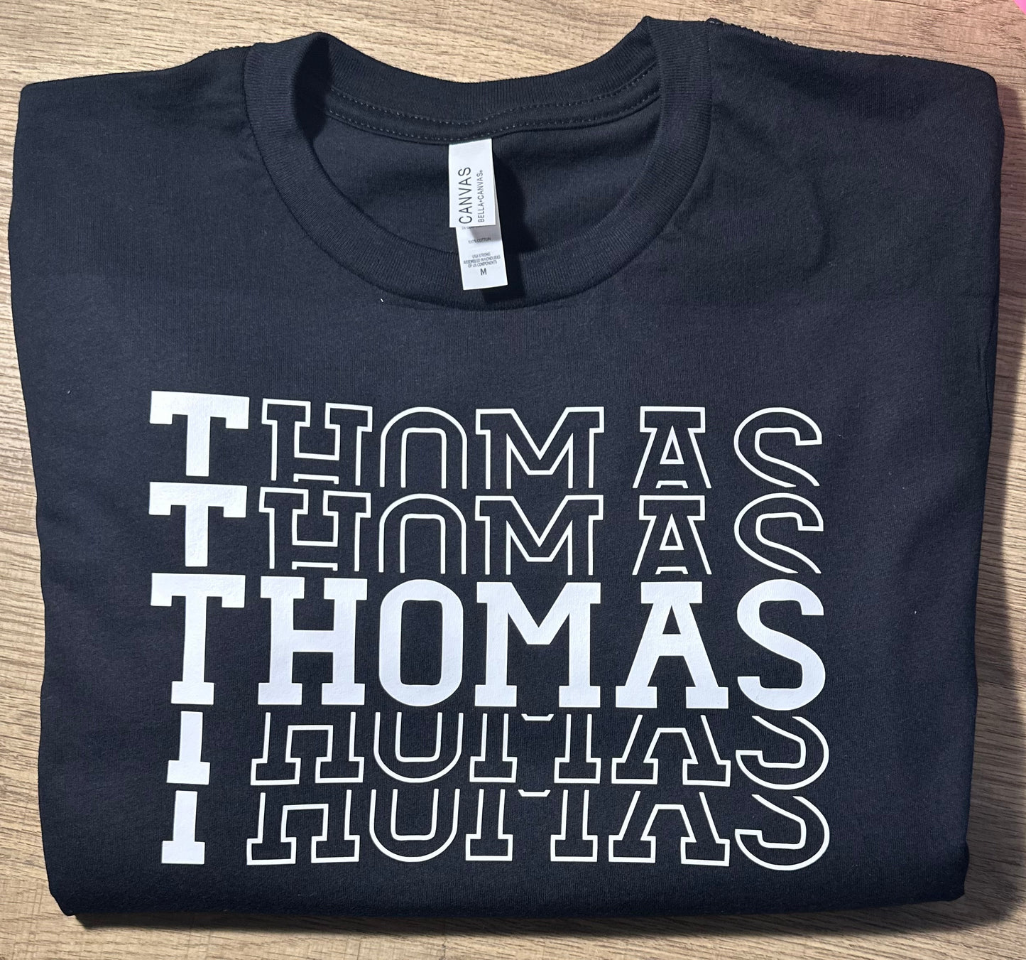 Stacked Name Tee